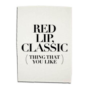 Red Lip Classic - Linen Tea Towels