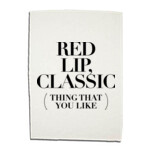 Red Lip Classic - Linen Tea Towels
